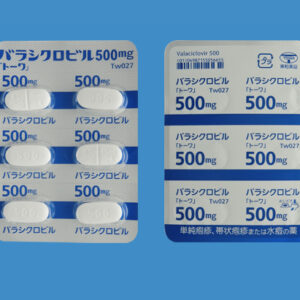 初発：バラシクロビル500㎎　20錠（1日2回(1回1錠)10日分）